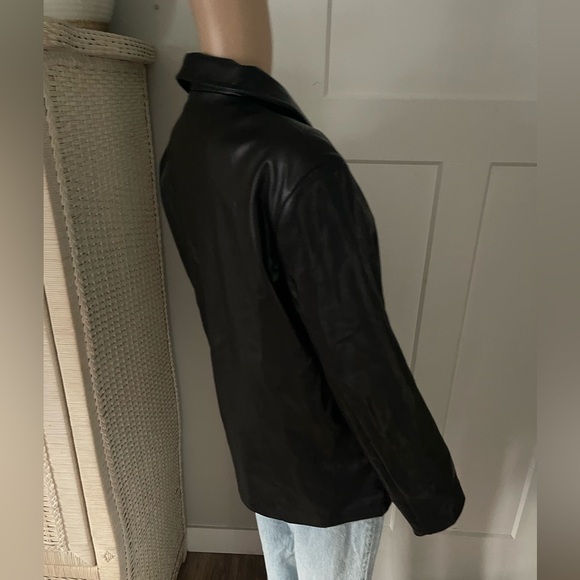 Wet Seal Faux Leather Blazer - Picture 3 of 6